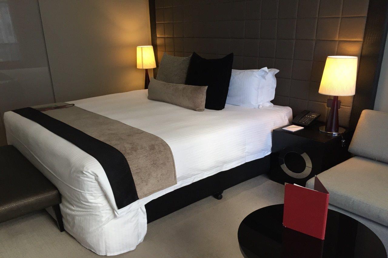 Fraser Suites Perth Exterior photo A bed in a hotel room
